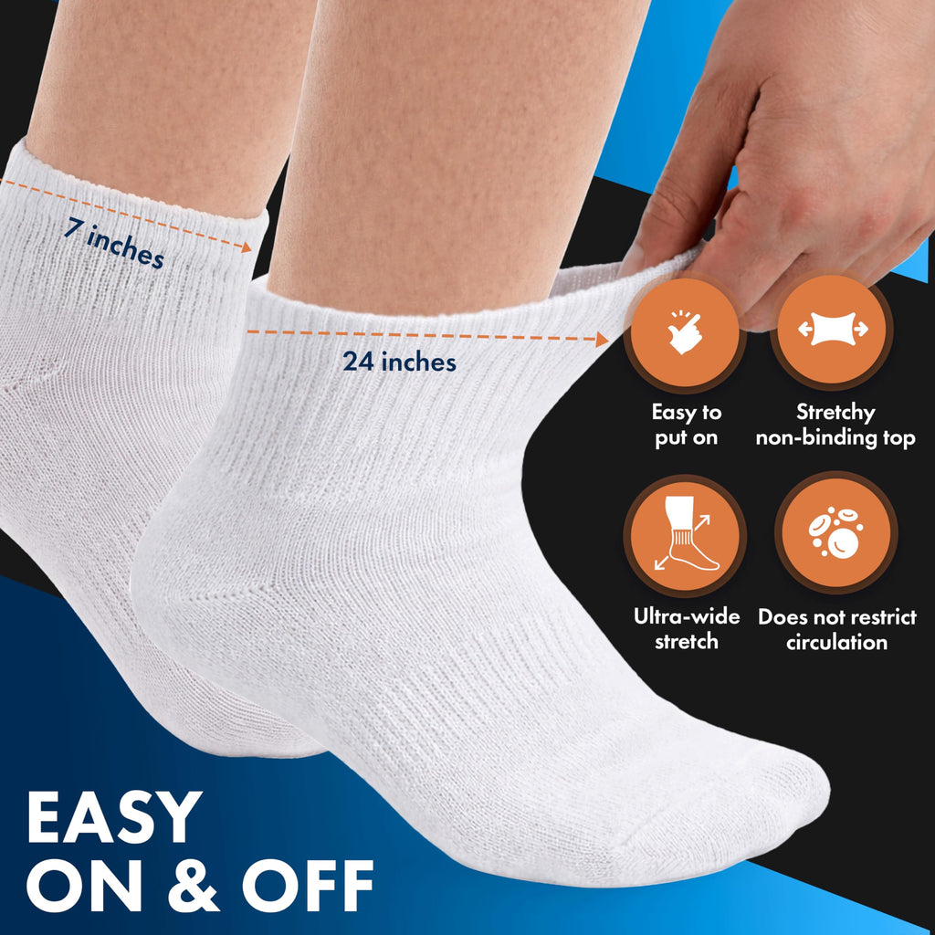 Loose Fit Non-Binding Ankle Socks 6 Pairs H82859