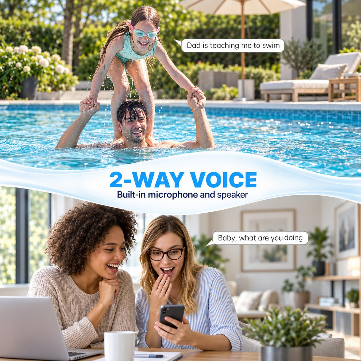 2K Light Bulb Security Camera 5G&2.4G WiFi 360° 2 Pack K974