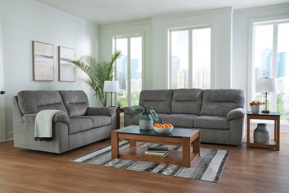 Light Gray Glider Loveseat U57521