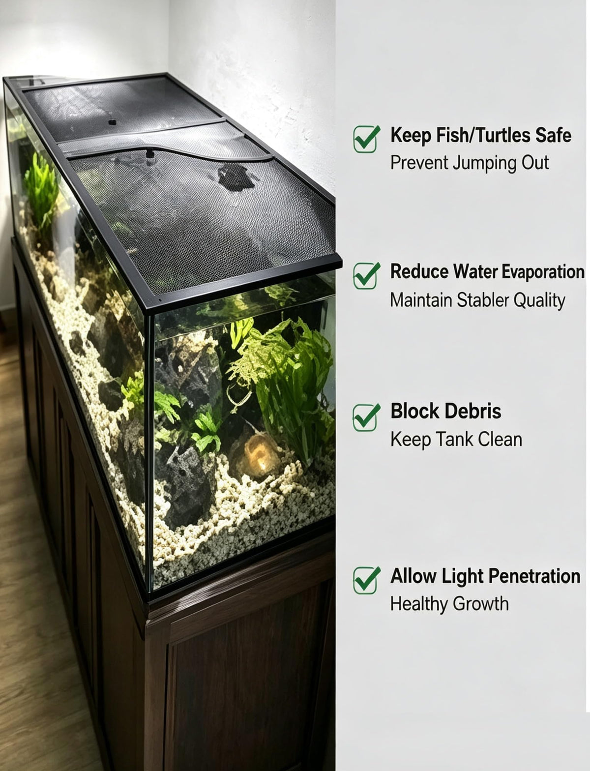 Aluminum Mesh Aquarium Lid for 10-20 Gallon Tanks A660761
