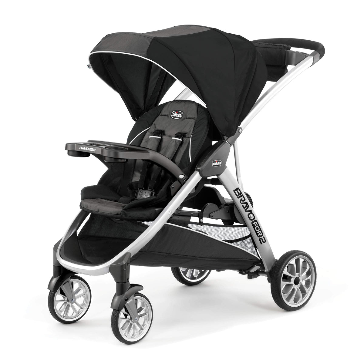 Double Stroller with Child & Parent Tray K932