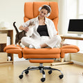Brown Office Chair with Flip Armrests X421