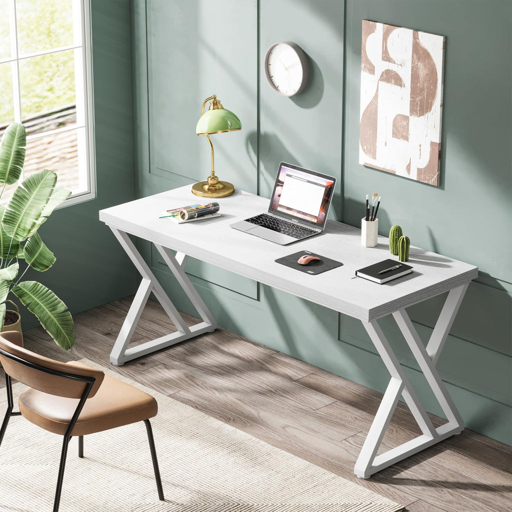 55 inch White Writing Computer Desk S46823