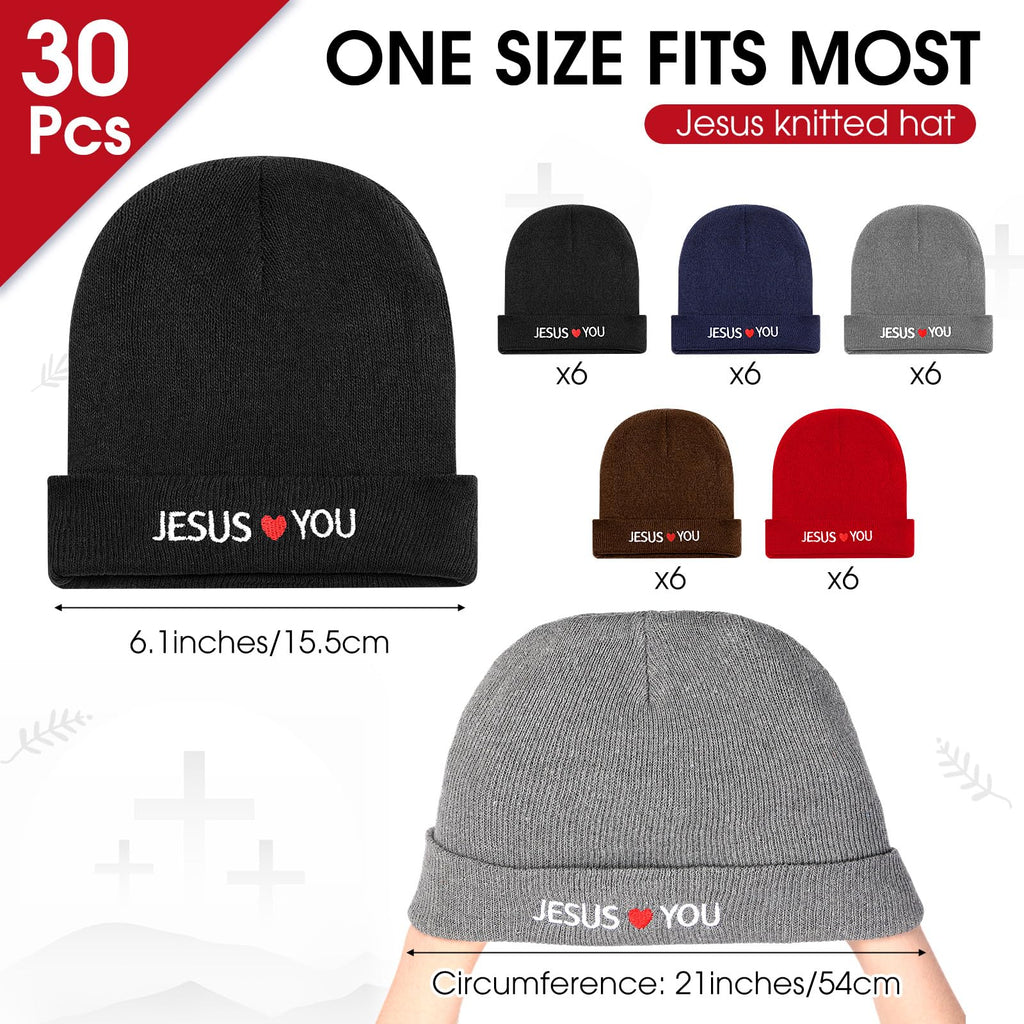 30 Pack Winter Beanie Hats Z94352