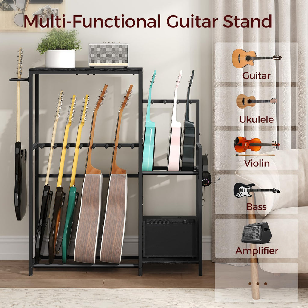 Guitar Stand, Multi-Guitar Rack, AMP Stand, Record Rack M752270