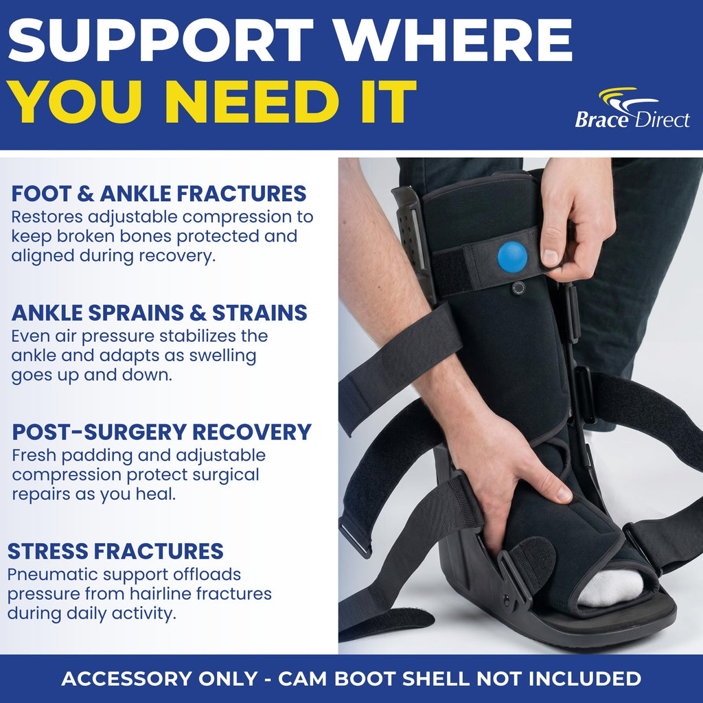 Tall Walking Boot Replacement Liner with Air Pump Bladder J777