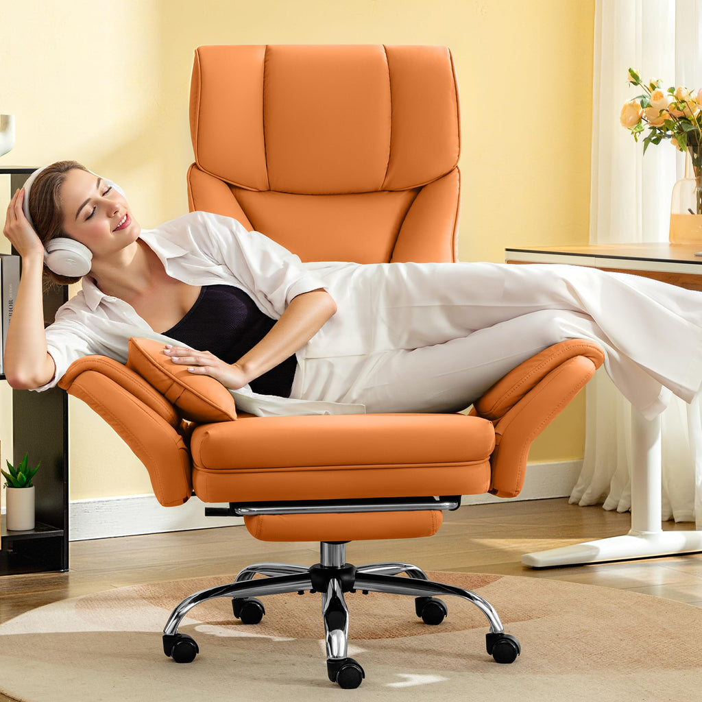 Brown Office Chair with Flip Armrests X421
