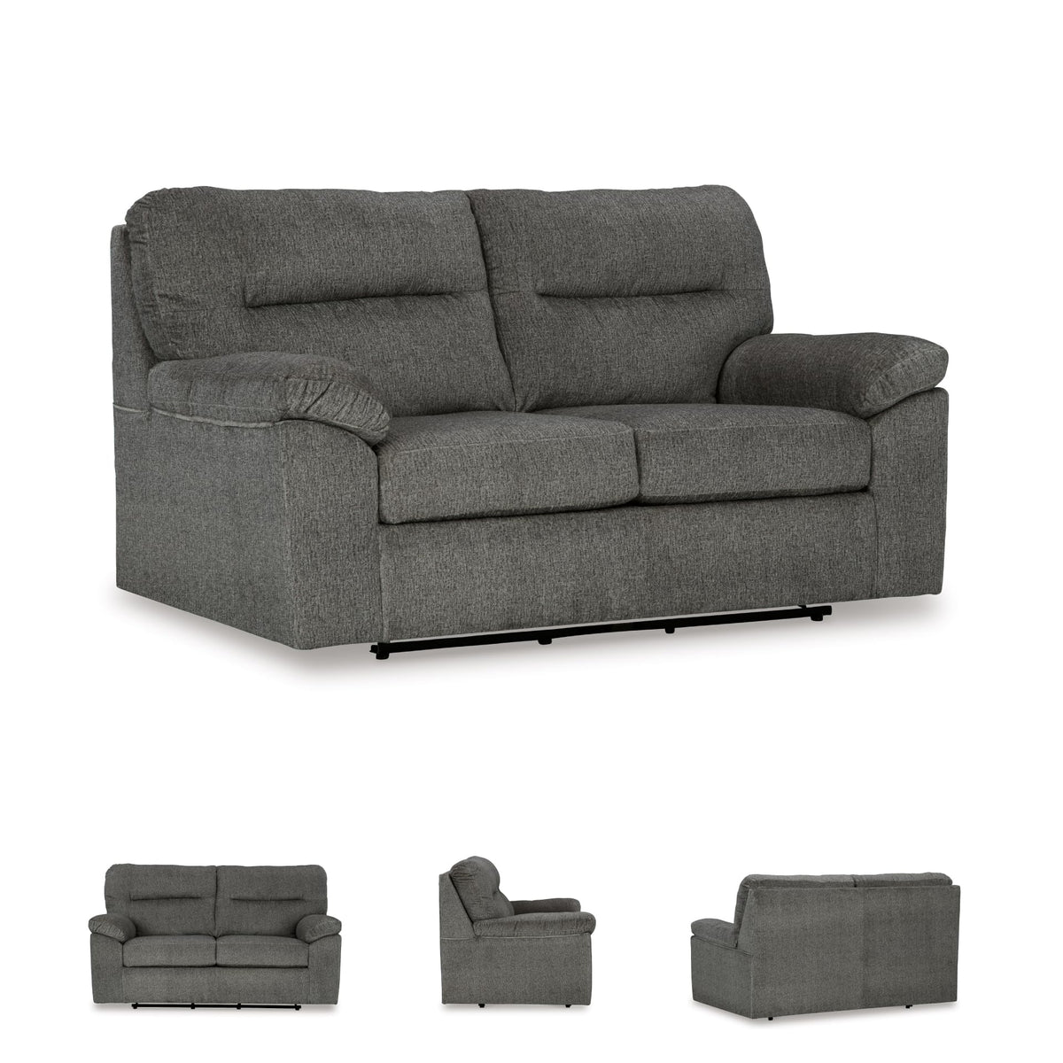 Light Gray Glider Loveseat U57521