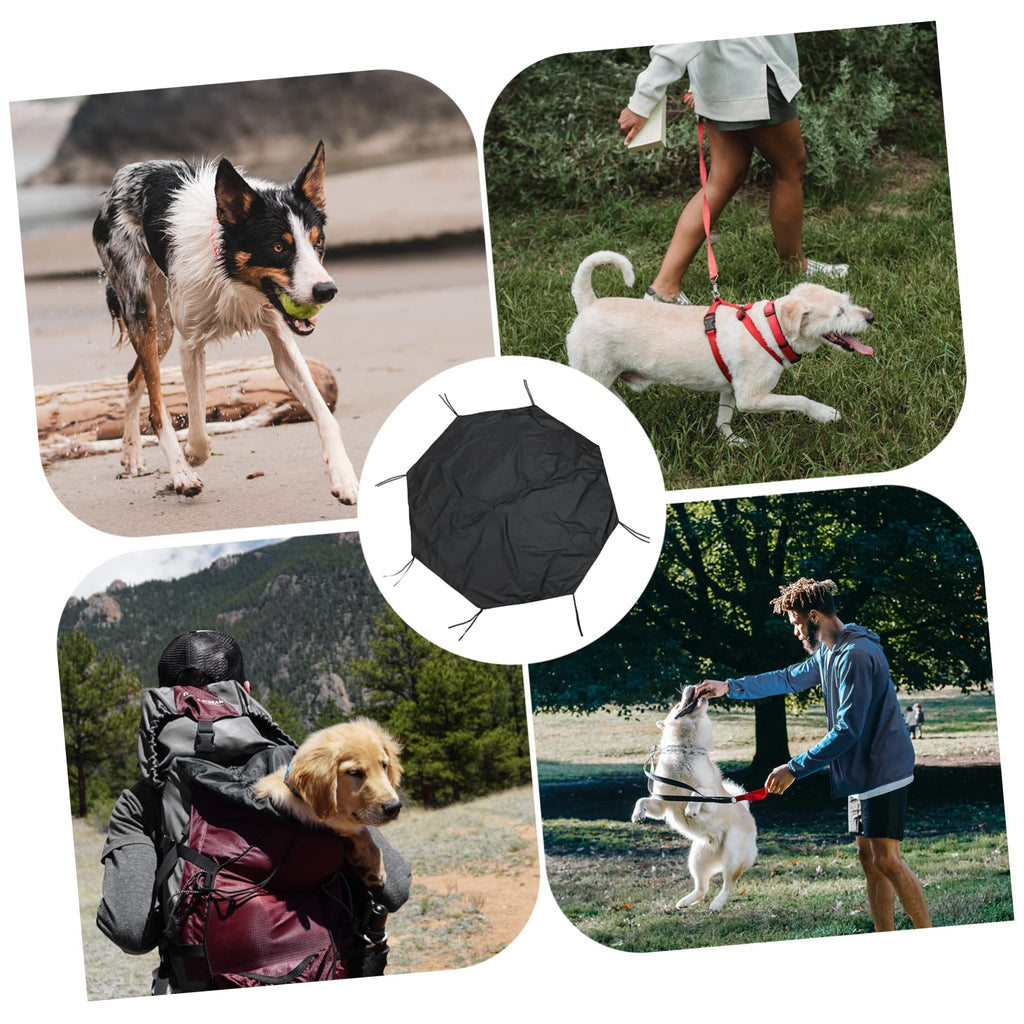 Sunproof Waterproof Dog Playpen Roof Cover Black I3648