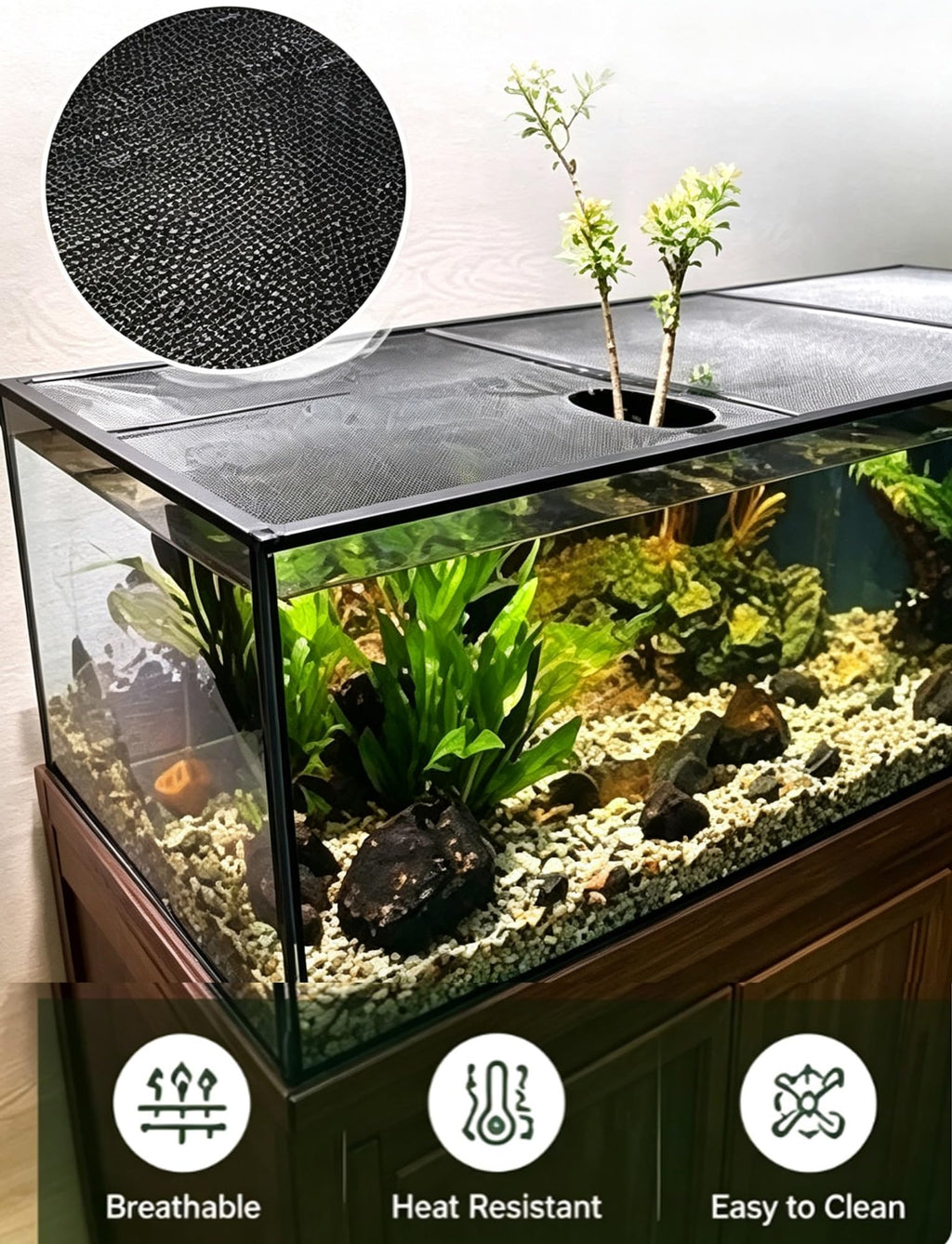 Aluminum Mesh Aquarium Lid for 10-20 Gallon Tanks A660761