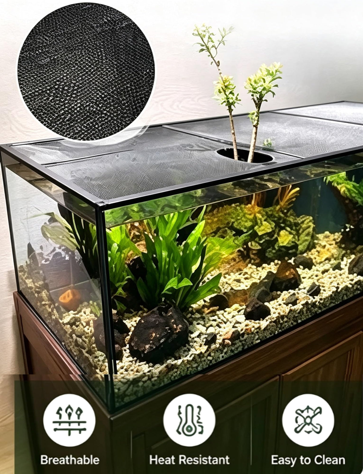 Aluminum Mesh Aquarium Lid for 10-20 Gallon Tanks A660761