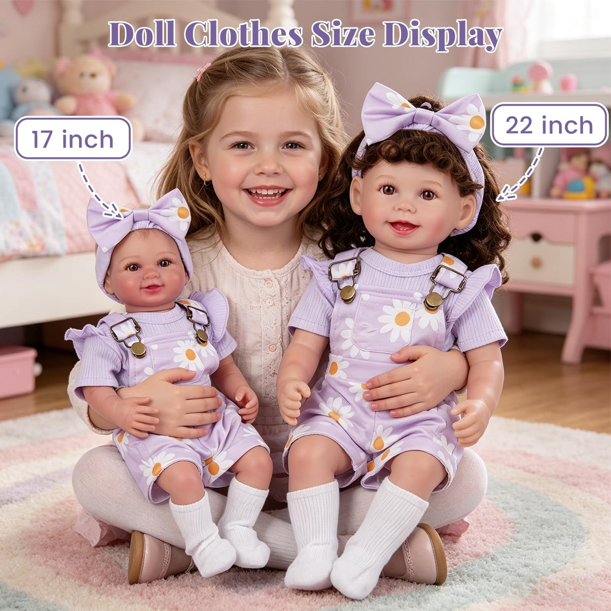 4 Pcs Baby Doll Clothes Set Y3245