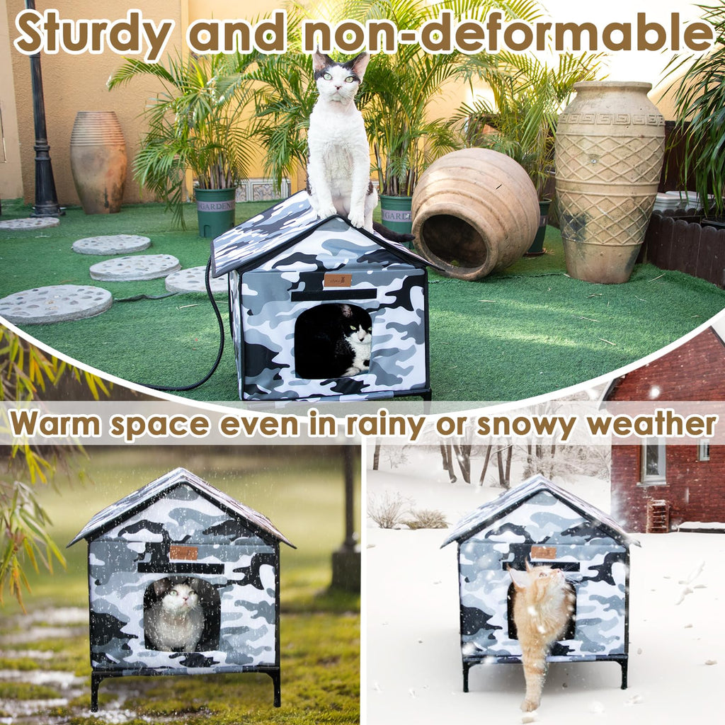 Heated Weatherproof Outdoor Cat House H466492