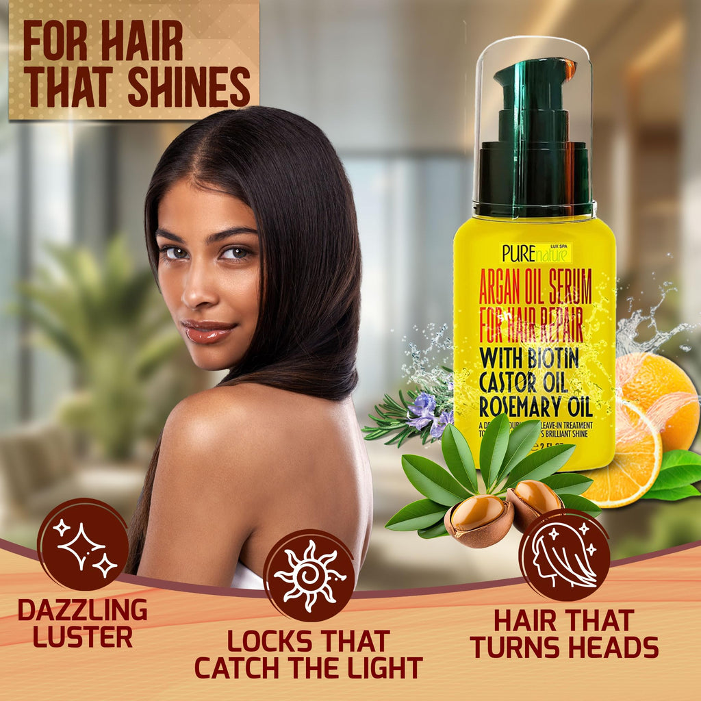 Coconut Shampoo and Conditioner Set and Moroccan Argan Oil Mask and Hair Serum O470
