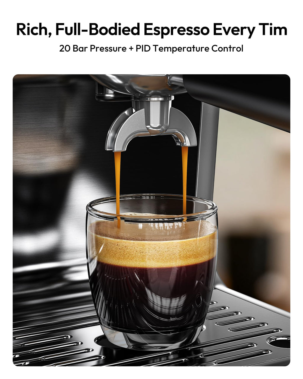 Espresso Machine with Grinder and Milk Frother L7101