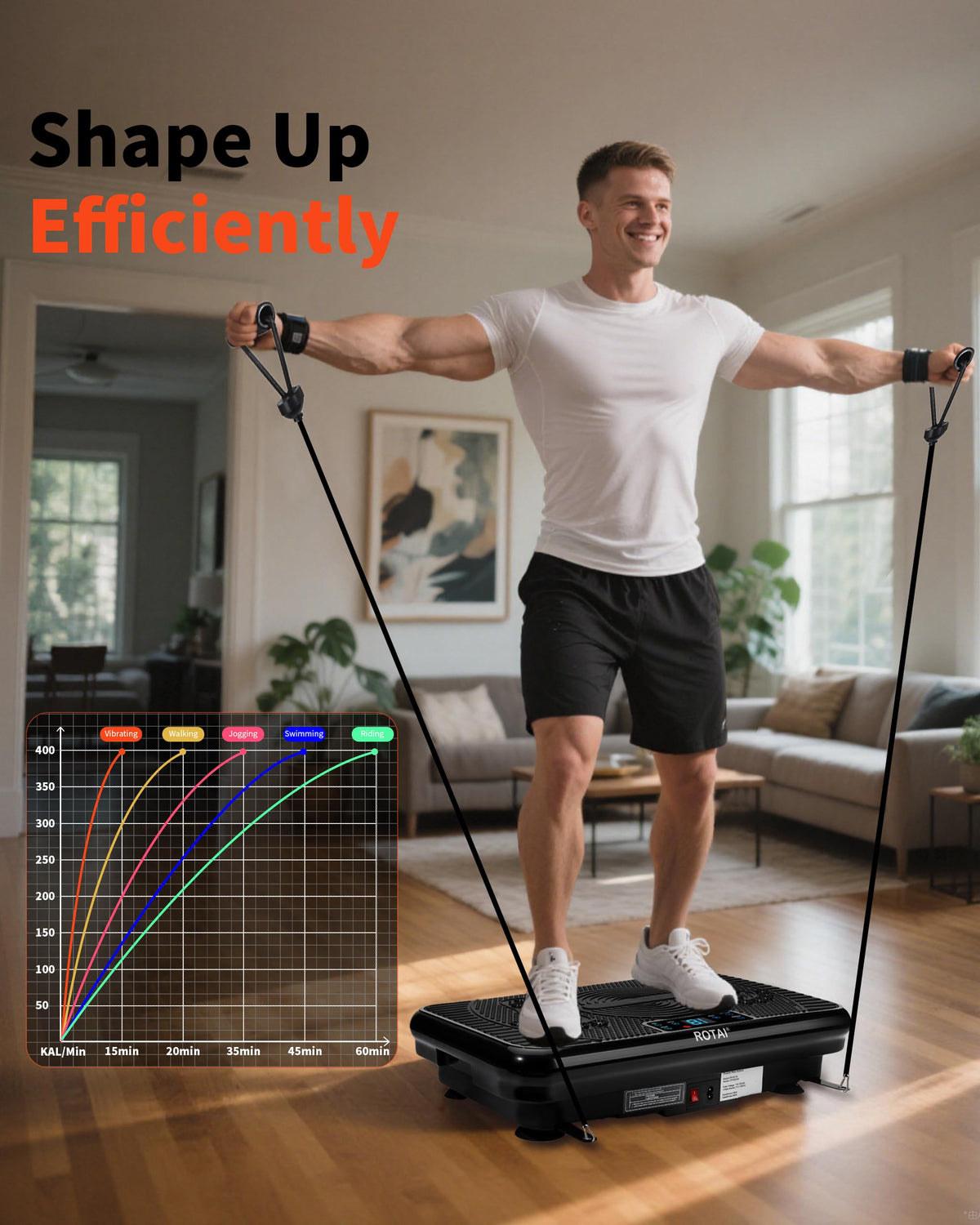 Vibration Plate Exercise Machine 400 lbs Capacity I1466