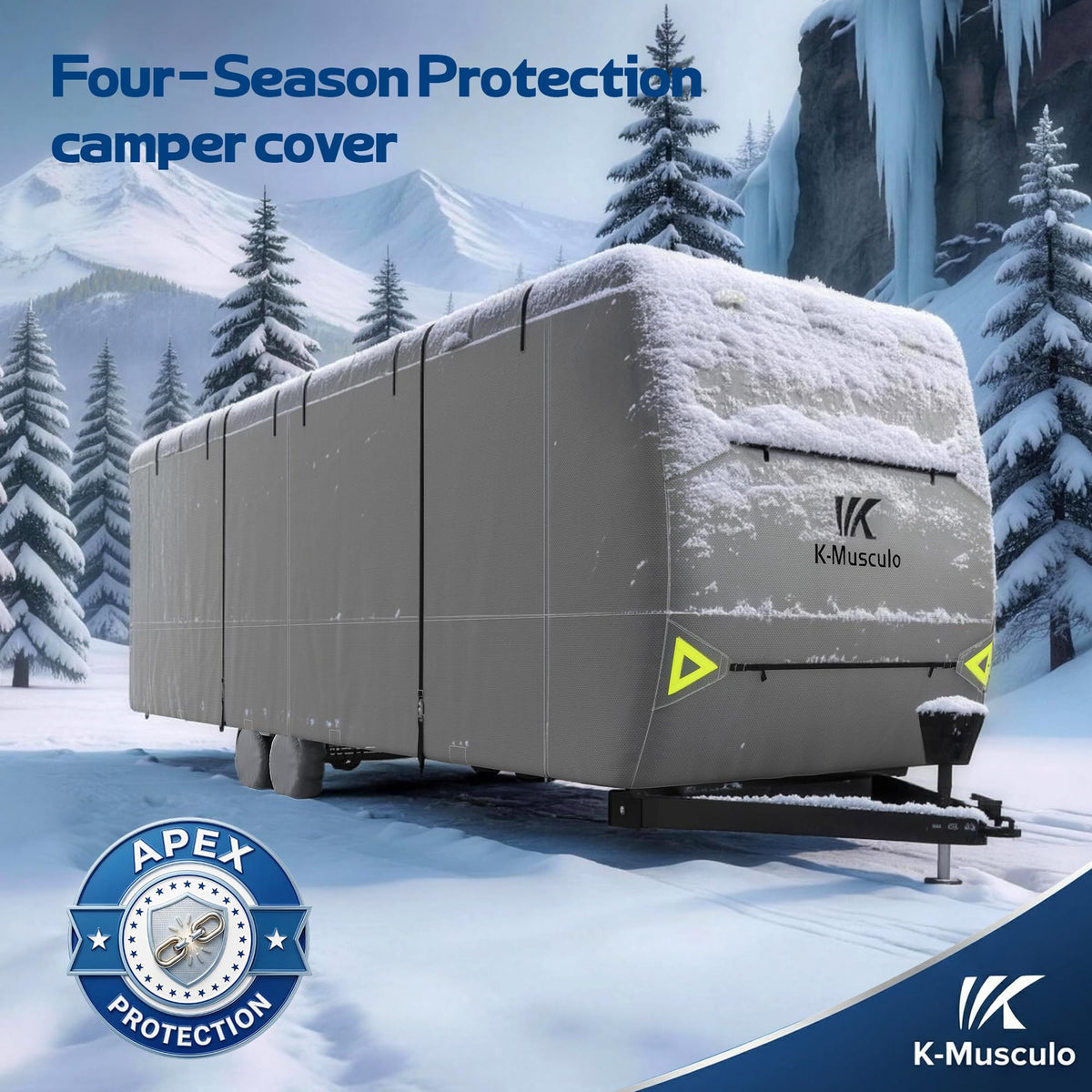 Heavy Duty Windproof Waterproof RV Cover Z343004