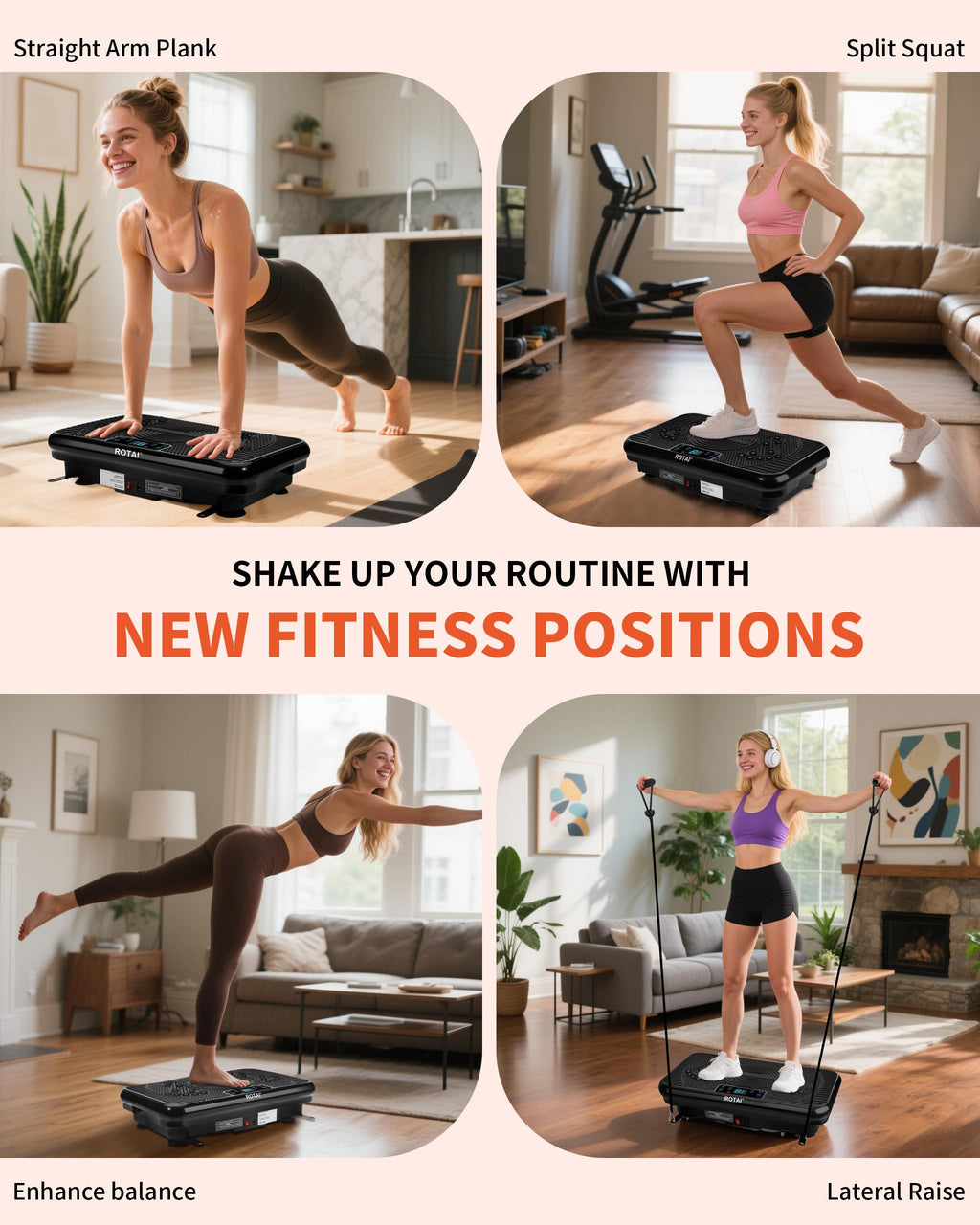 Vibration Plate Exercise Machine 400 lbs Capacity I1466