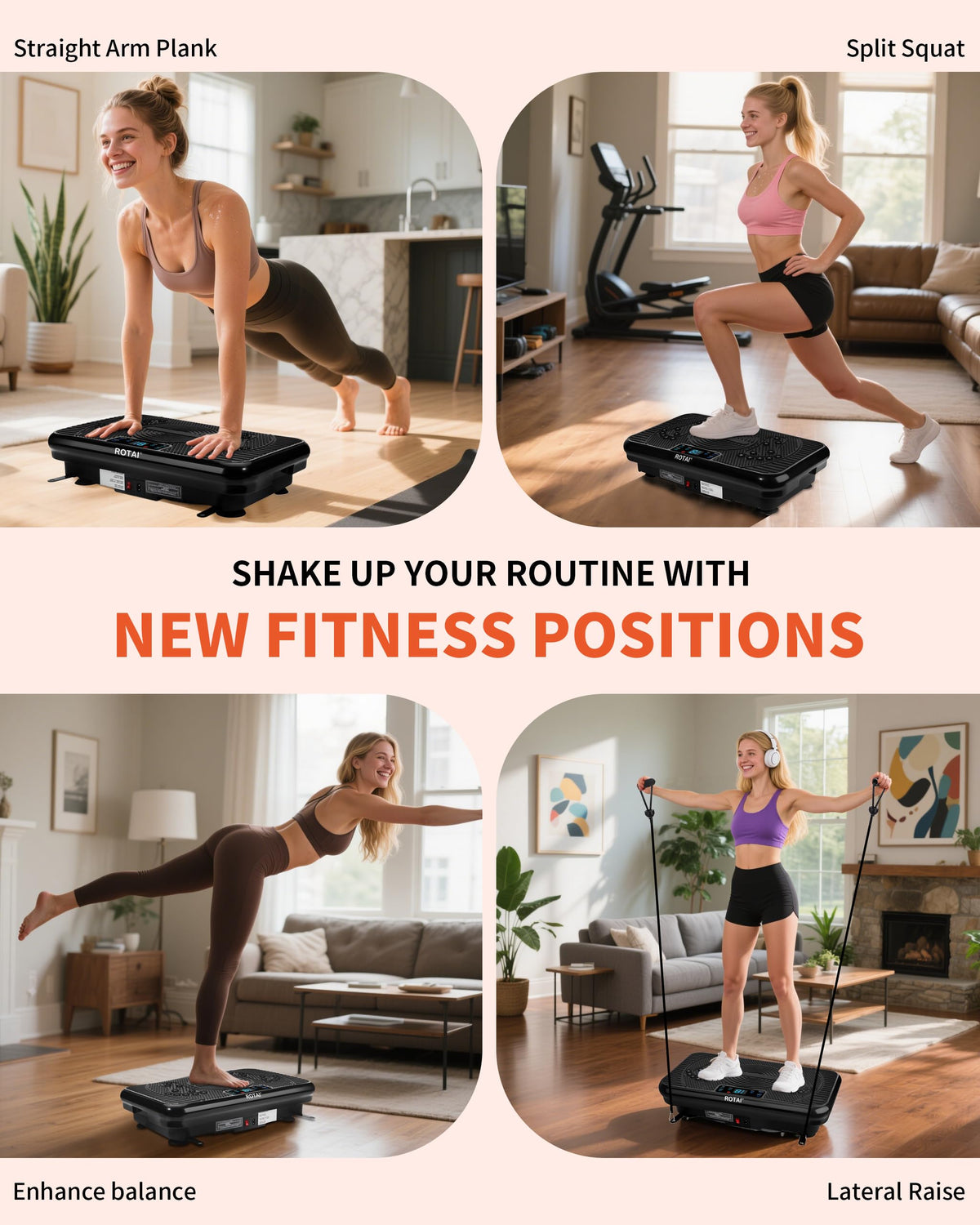 Vibration Plate Exercise Machine 400 lbs Capacity I1466