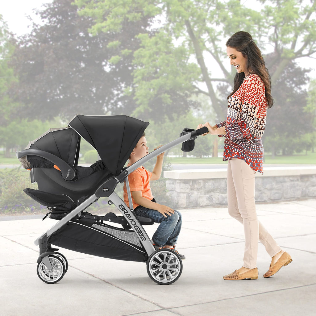 Double Stroller with Child & Parent Tray K932