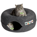 Large Dark Gray Cat Cave Bed B553