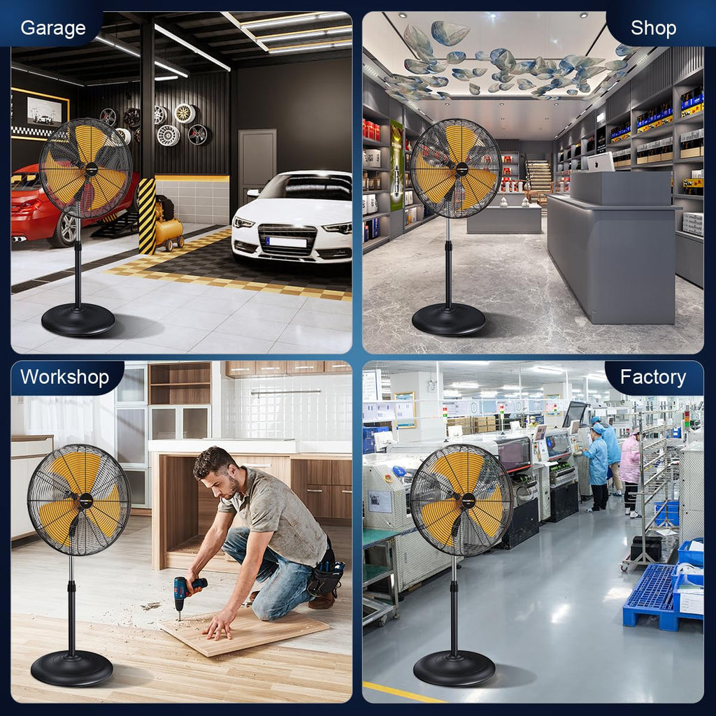 18 inch Oscillating High Velocity Pedestal Fan Y622