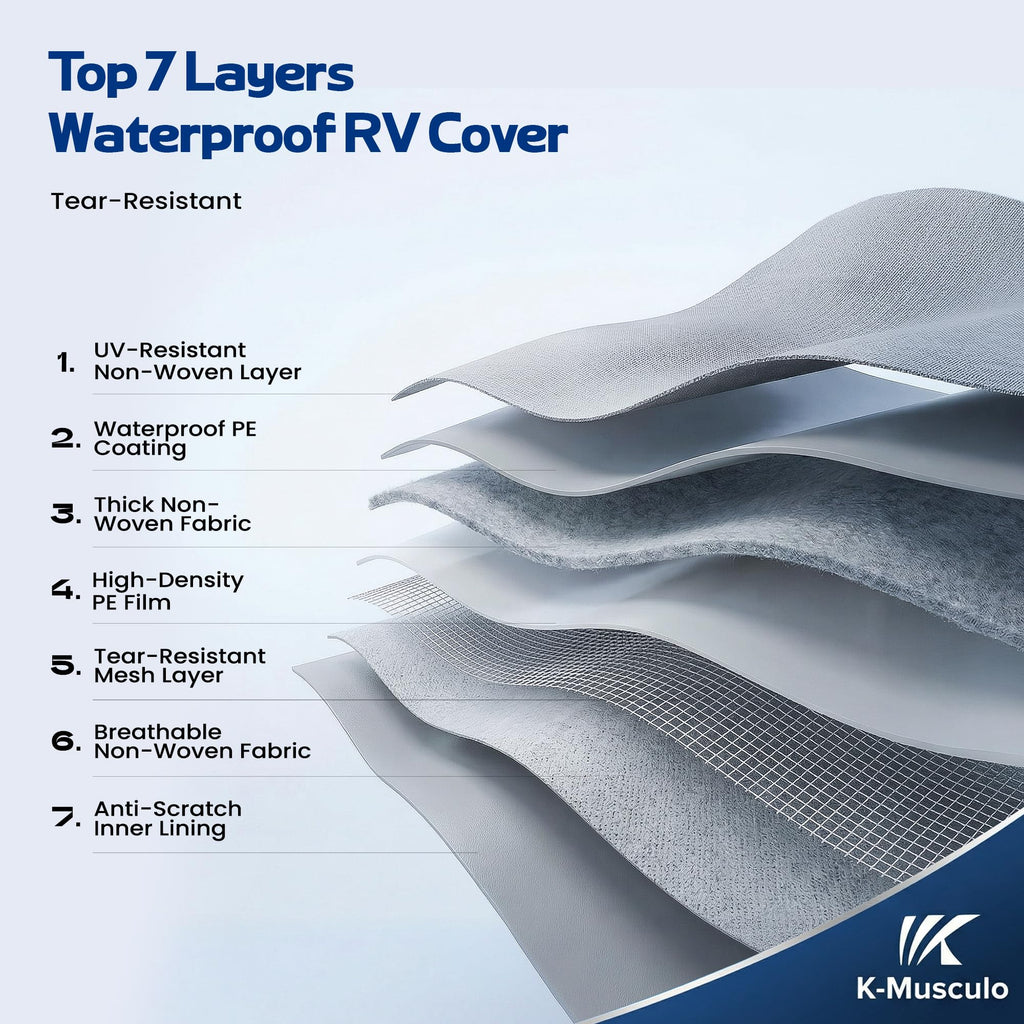 Heavy Duty Windproof Waterproof RV Cover Z343004