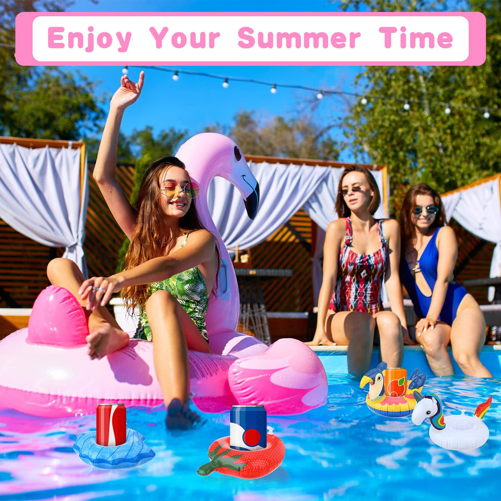 102 Pcs Inflatable Drink Holders with Air Pump L3568
