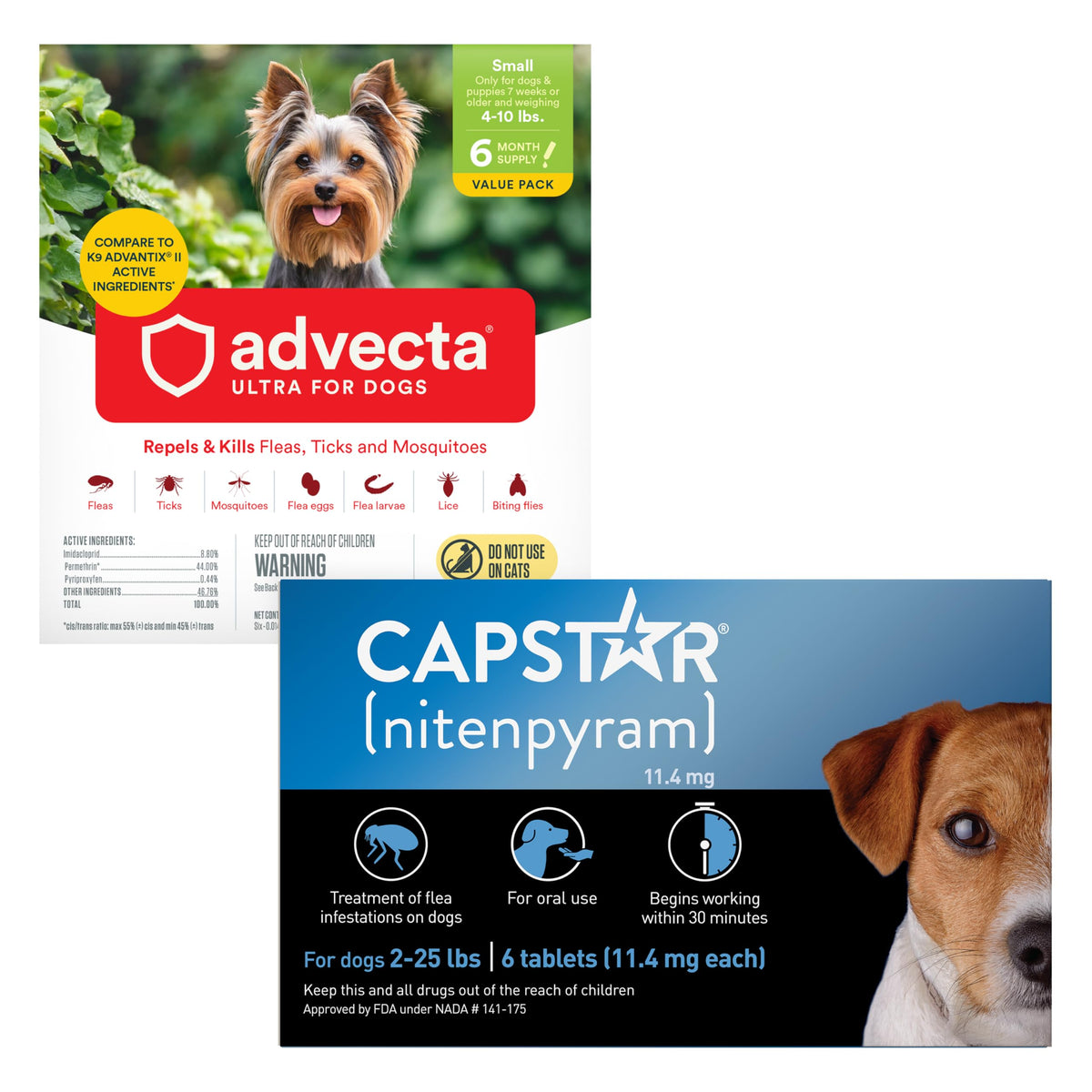Flea and Tick Prevention for Small Dogs 6 Doses X891