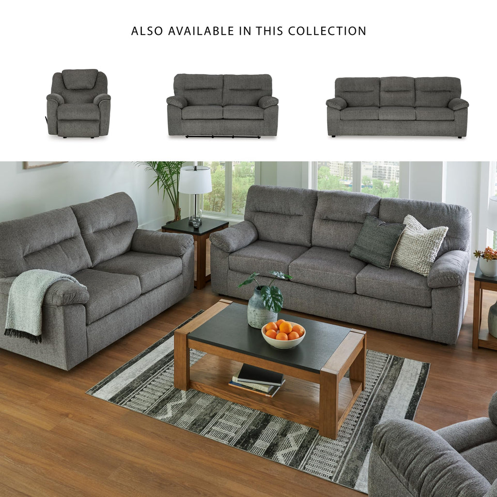 Light Gray Glider Loveseat U57521