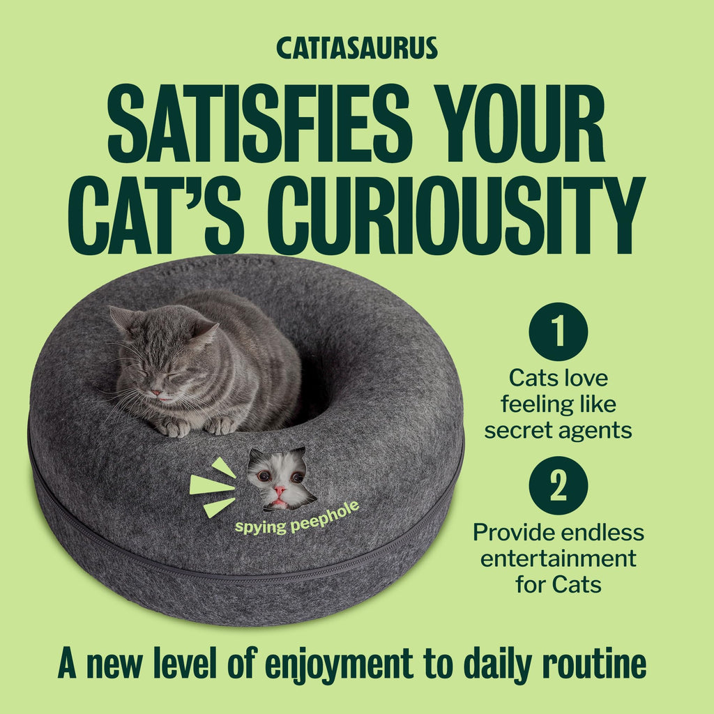 Large Dark Gray Cat Cave Bed B553