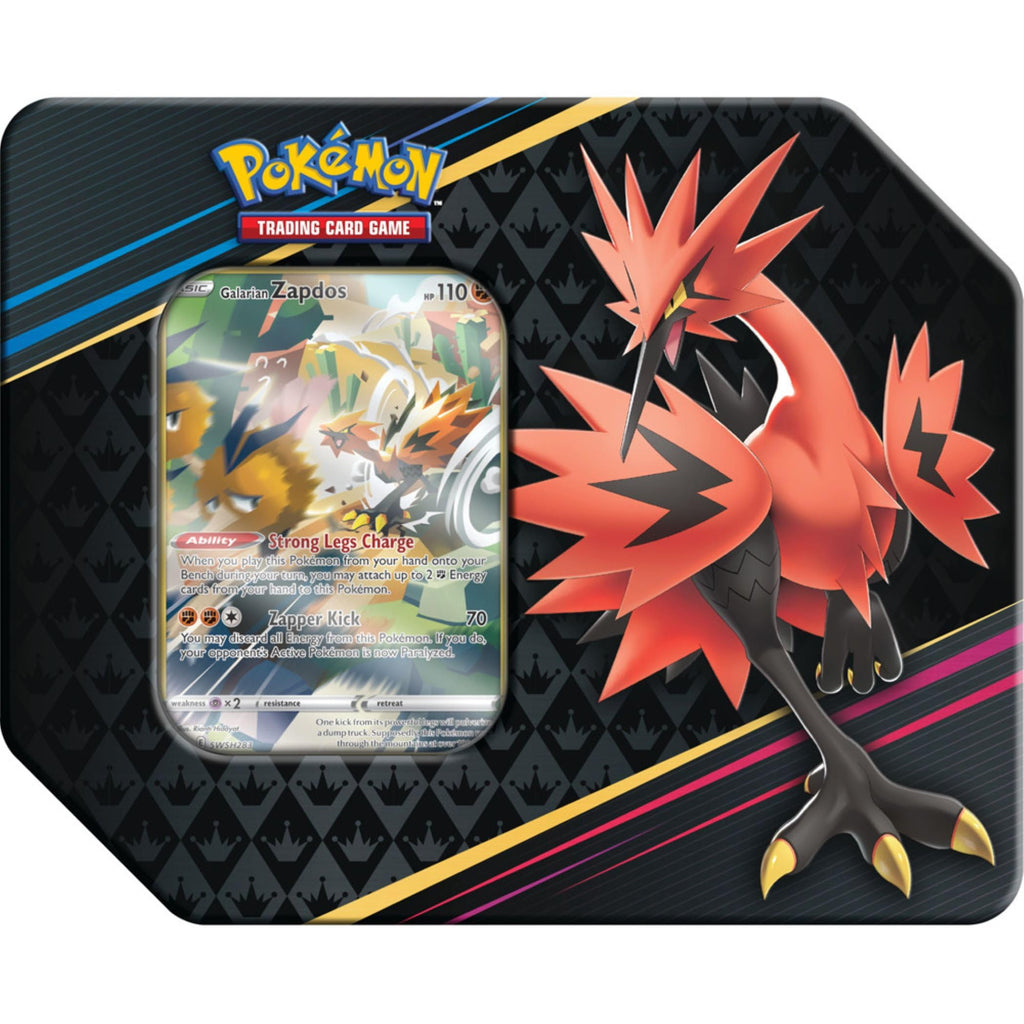 Pokemon Crown Zenith Galarian Zapdos Tin Set U205990