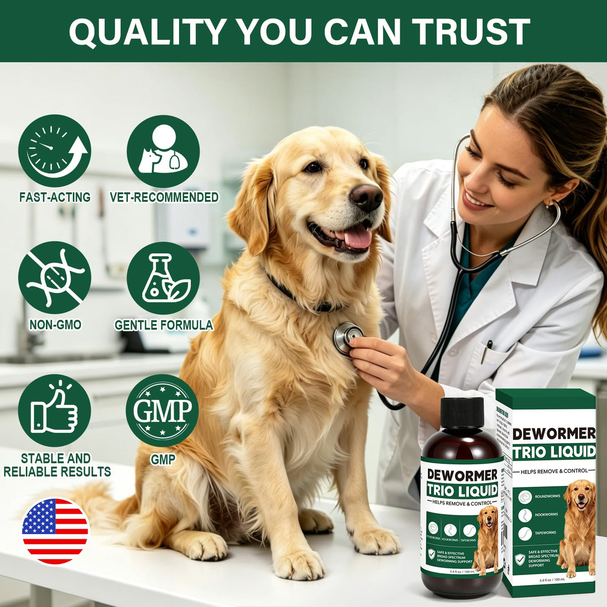 Dog Dewormer Liquid 3.4 fl oz O692423