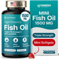 1500mg Omega 3 Fish Oil Softgels with EPA & DHA, 90 Softgels J61937