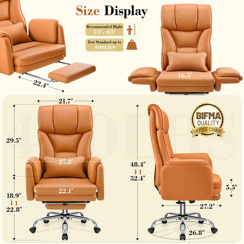 Brown Office Chair with Flip Armrests X421