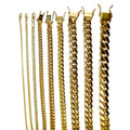 14K Yellow Gold Miami Cuban Chain 2mm-16mm Z794