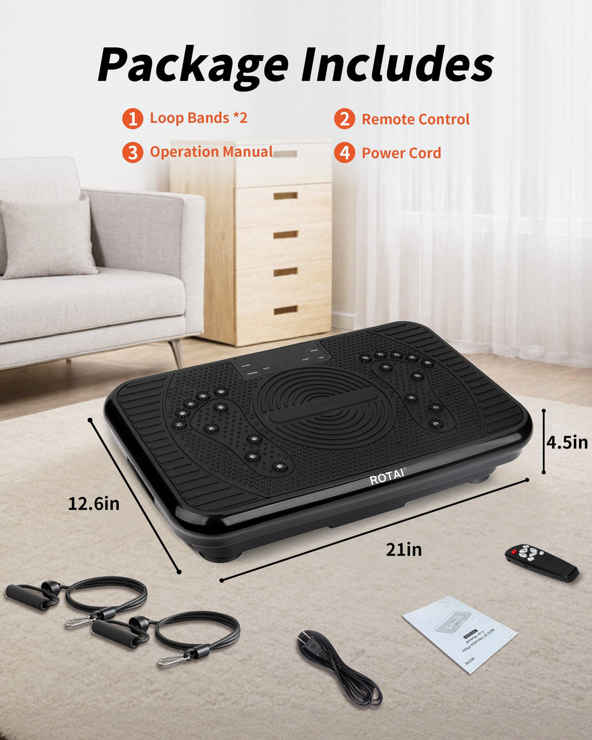 Vibration Plate Exercise Machine 400 lbs Capacity I1466