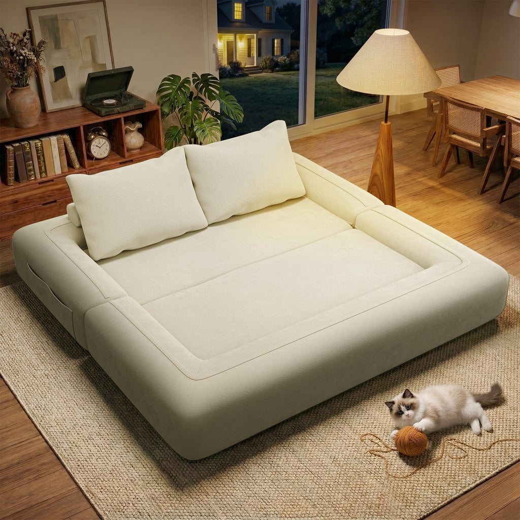 75'' Convertible Sofa Bed Queen R54697