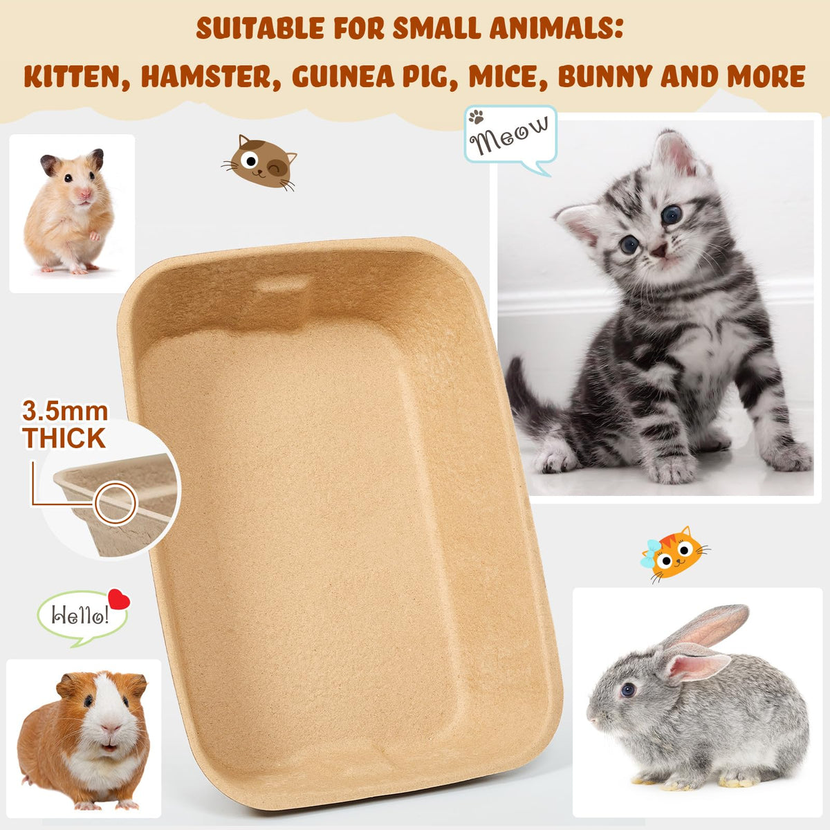 15 Pack Disposable Cat Litter Box Large N416