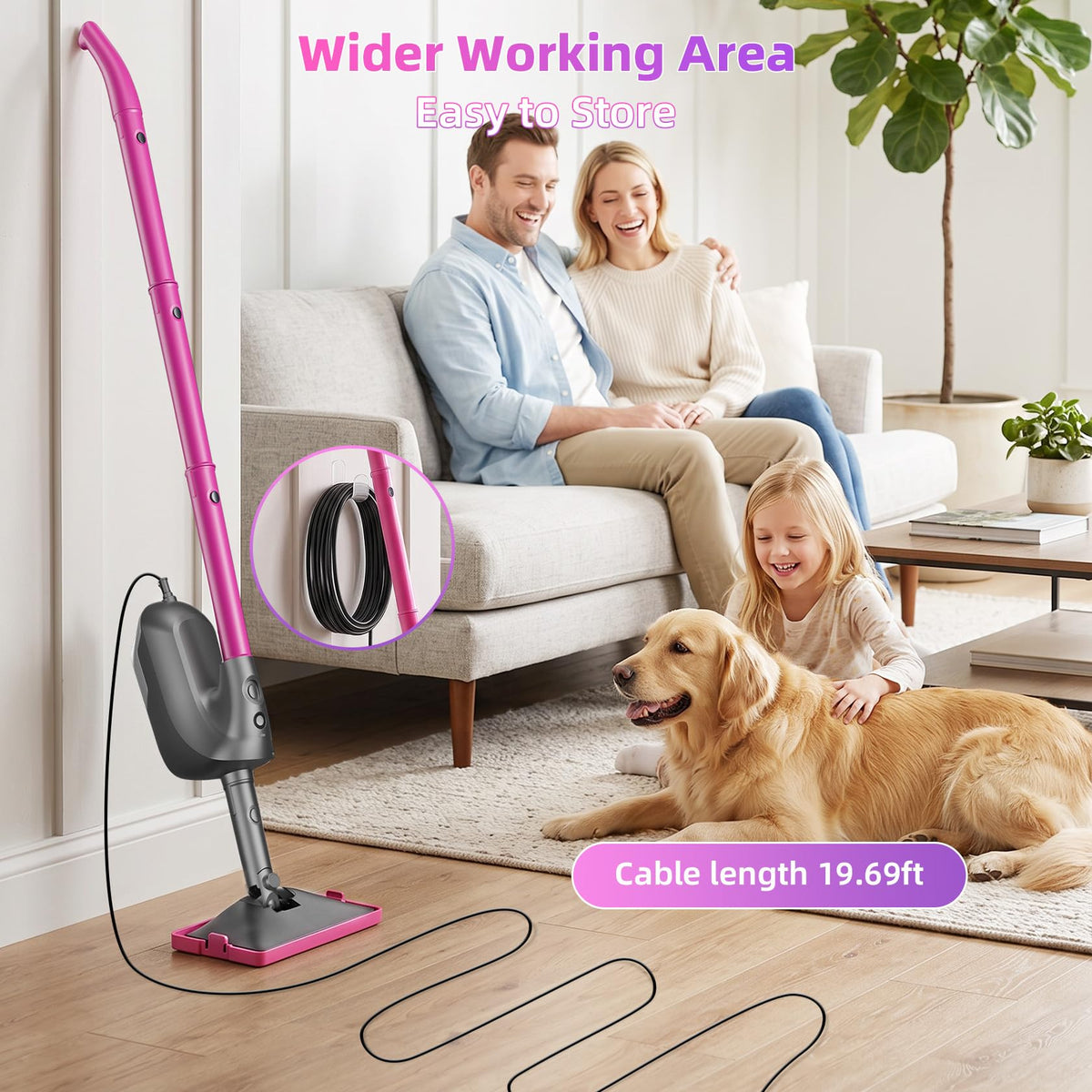 9-in-1 Detachable Handheld Steam Mop W124730