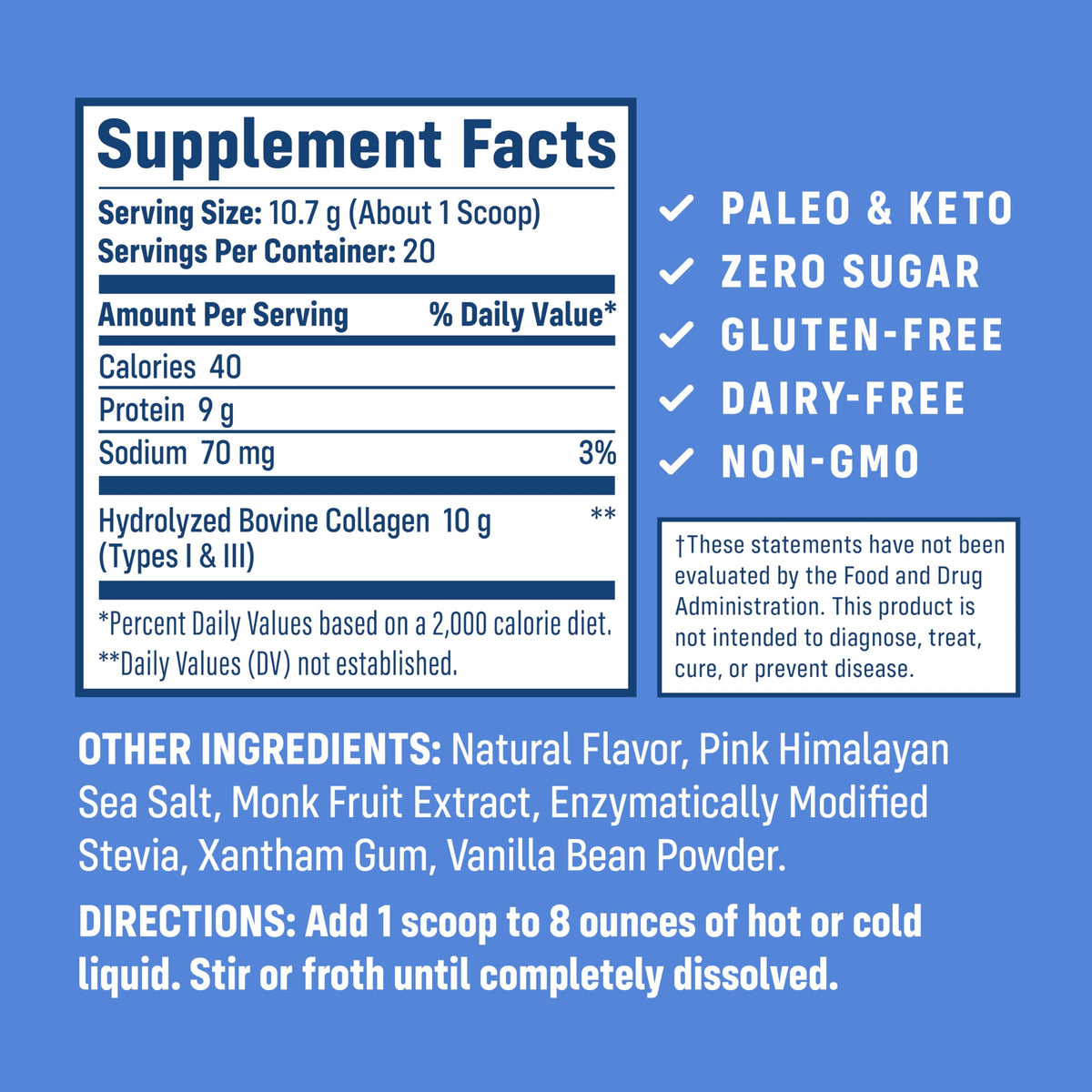 Hydrolyzed Type 1 & 3 Collagen Protein Powder Q991