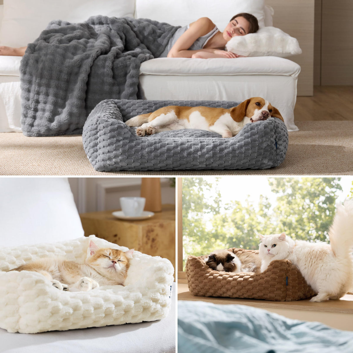 Washable Fluffy Dog Bed G85335