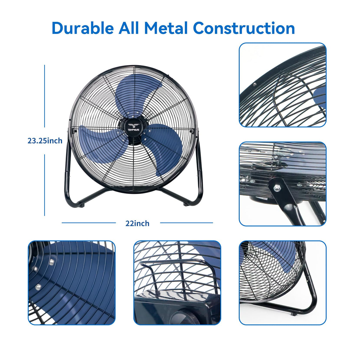 20 Inch High Velocity Industrial Floor Fan J403