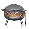 30" Wood Burning Fire Pit with Spark Screen U69418