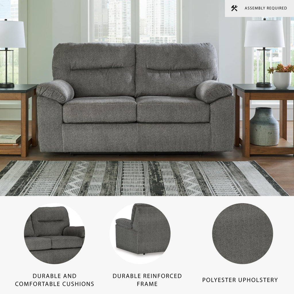Light Gray Glider Loveseat U57521