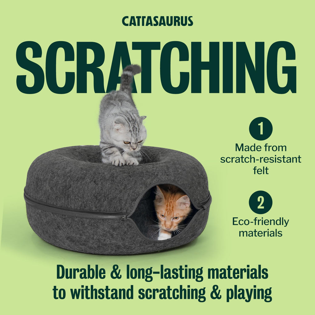 Large Dark Gray Cat Cave Bed B553