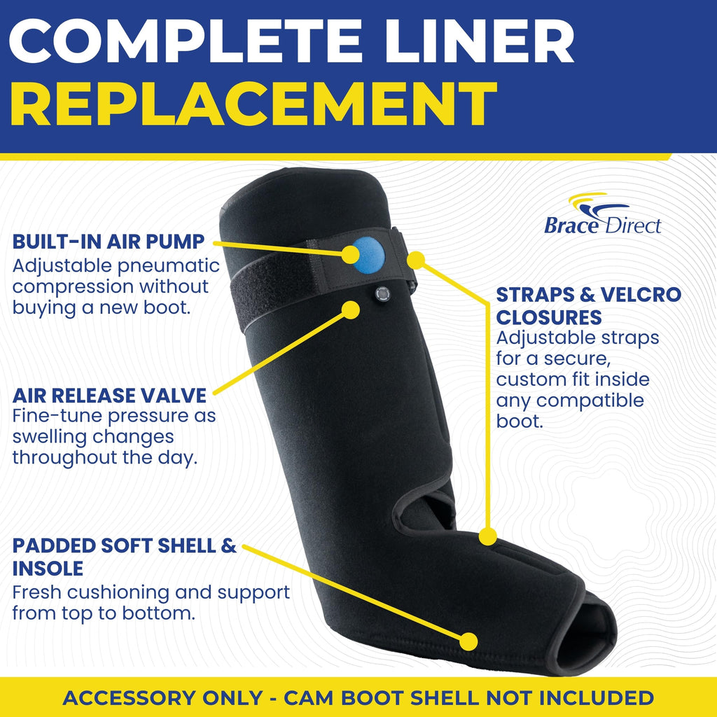 Tall Walking Boot Replacement Liner with Air Pump Bladder J777