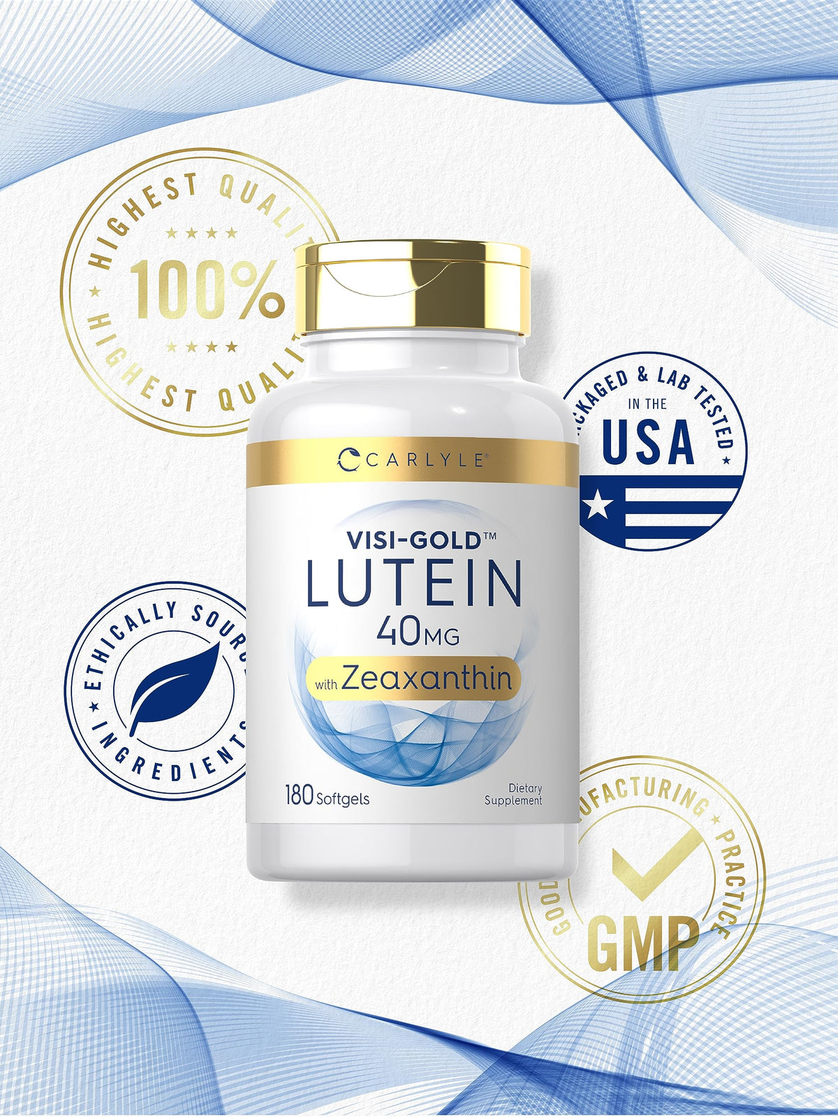 Lutein and Zeaxanthin 40mg 180 Softgels I49239