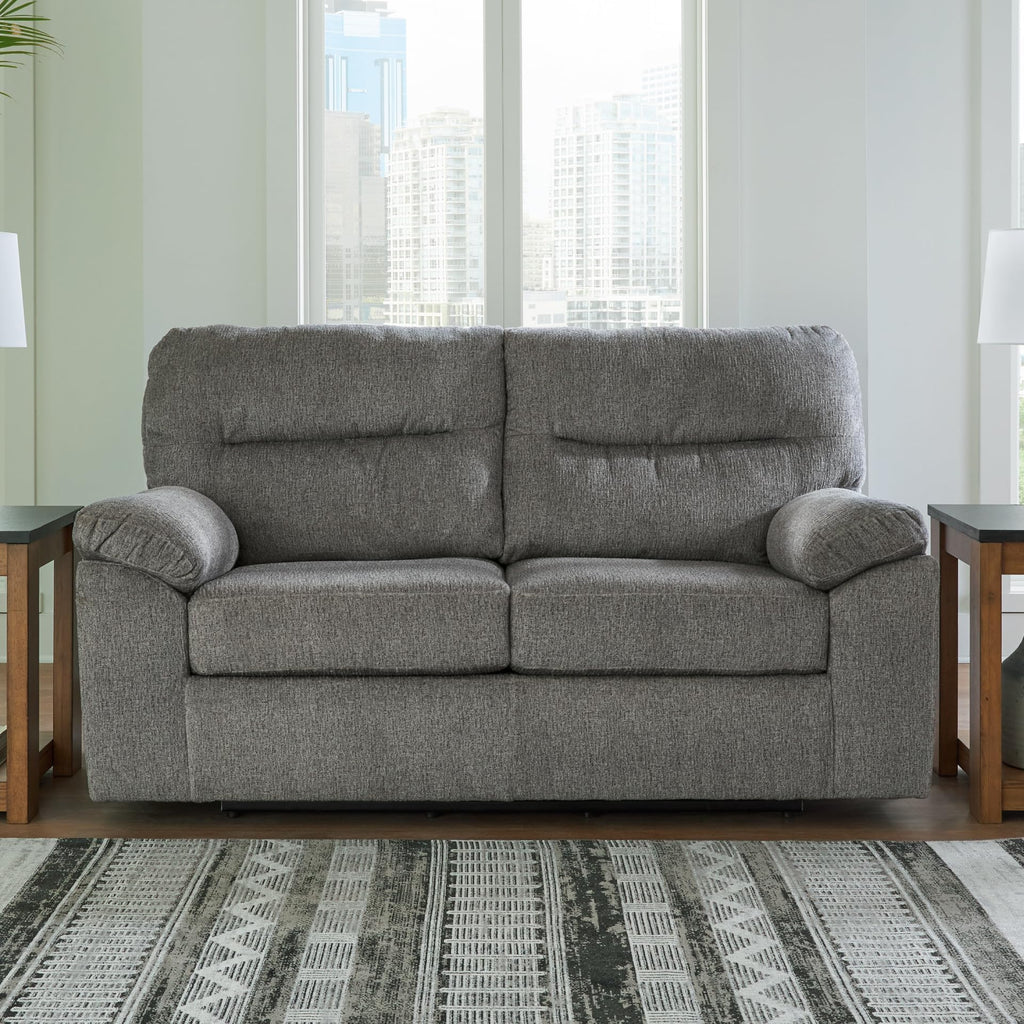 Light Gray Glider Loveseat U57521