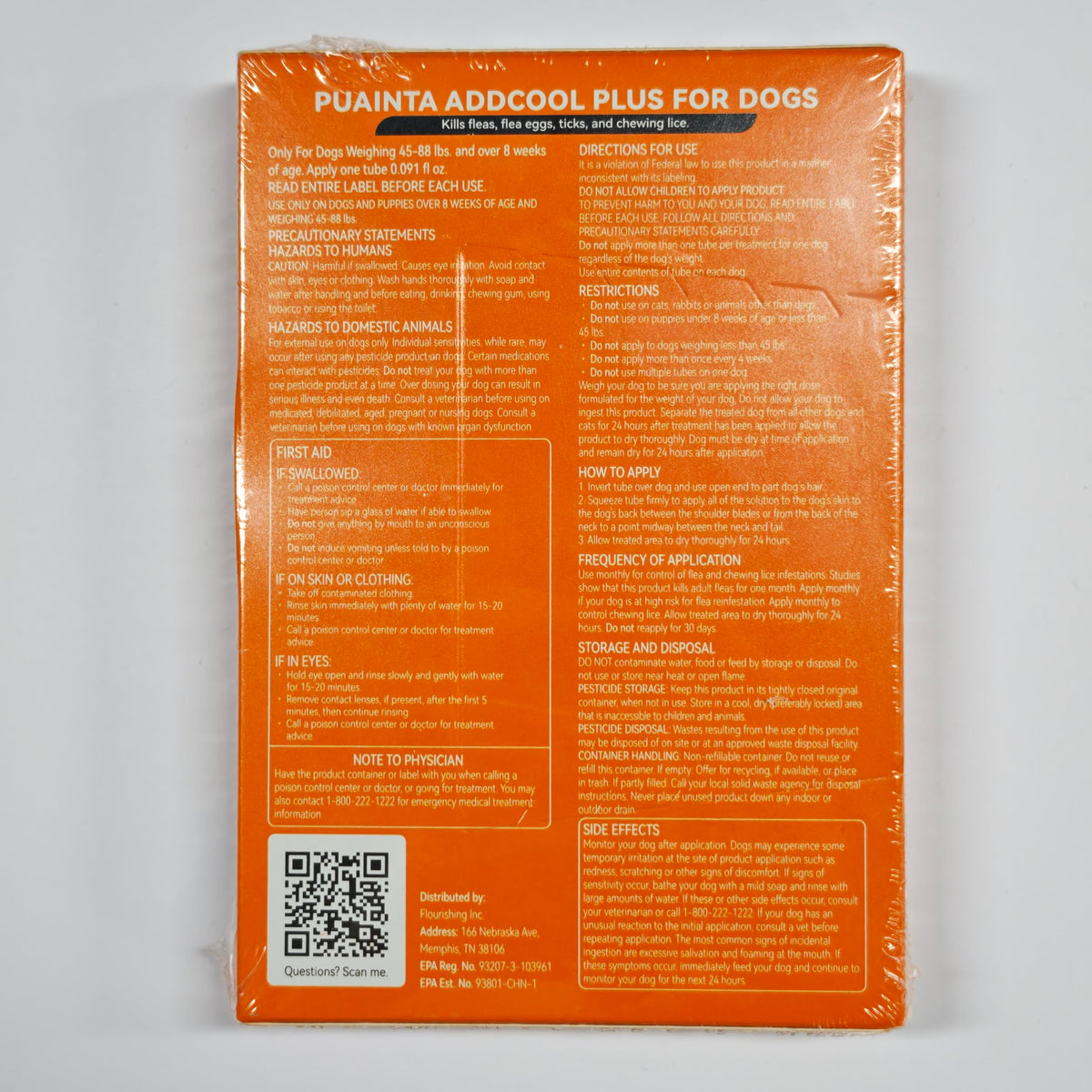 Flea and Tick Prevention for Large Dogs 3 Monthly Doses U694
